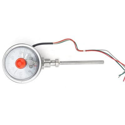 Bimetalinis termometras su elektriniu kontaktu